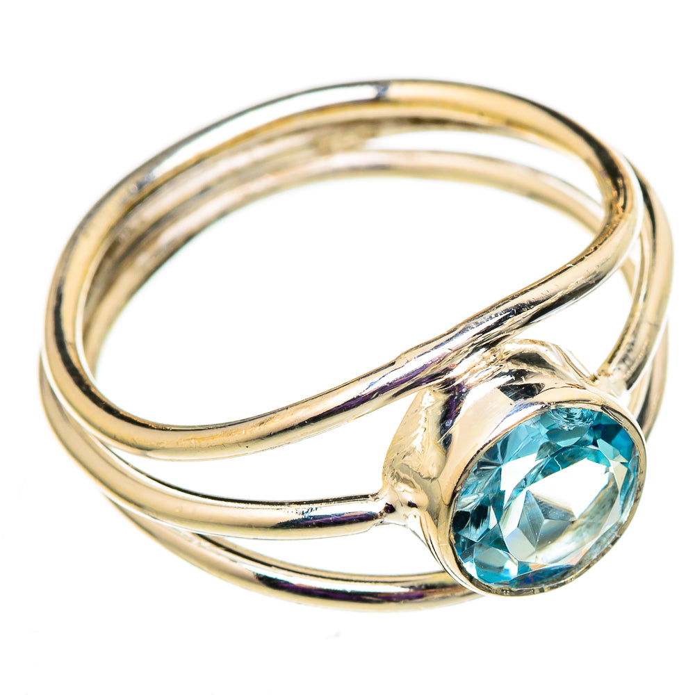 Blue Topaz Rings handcrafted by Ana Silver Co - RING105806 - Photo 2