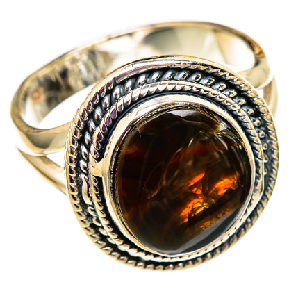 Mexican Fire Agate Rings handcrafted by Ana Silver Co - RING105813 - Photo 2