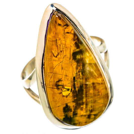 Golden Pietersite Rings handcrafted by Ana Silver Co - RING105815 - Photo 2