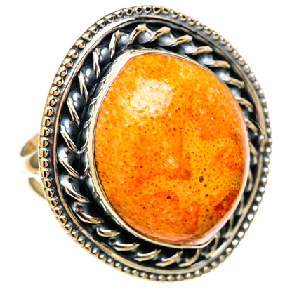 Sponge Coral Rings handcrafted by Ana Silver Co - RING105820 - Photo 2