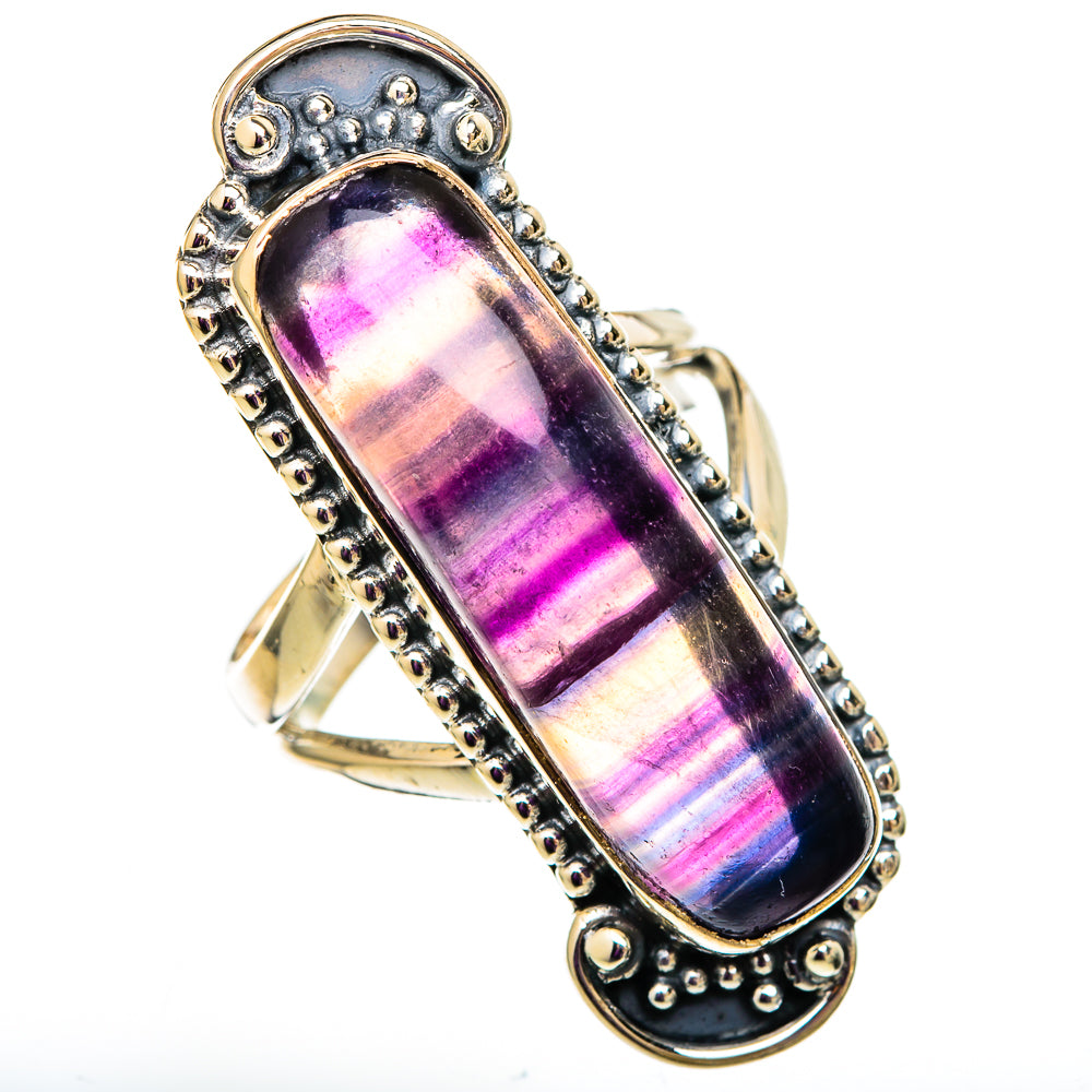 Fluorite Rings handcrafted by Ana Silver Co - RING105829 - Photo 2
