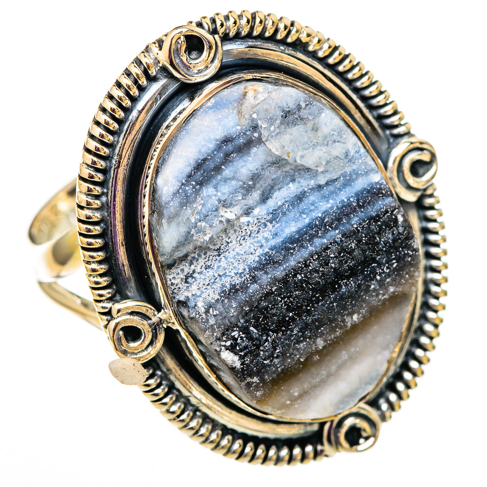 Desert Druzy Rings handcrafted by Ana Silver Co - RING105845 - Photo 2
