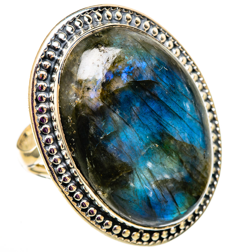 Labradorite Rings handcrafted by Ana Silver Co - RING105850 - Photo 2