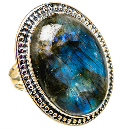 Labradorite Rings handcrafted by Ana Silver Co - RING105850 - Photo 2