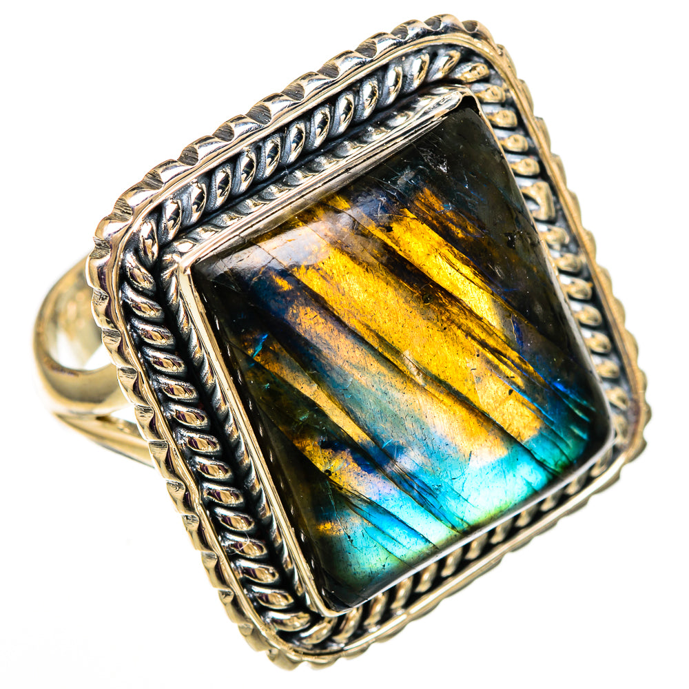 Labradorite Rings handcrafted by Ana Silver Co - RING105855 - Photo 2