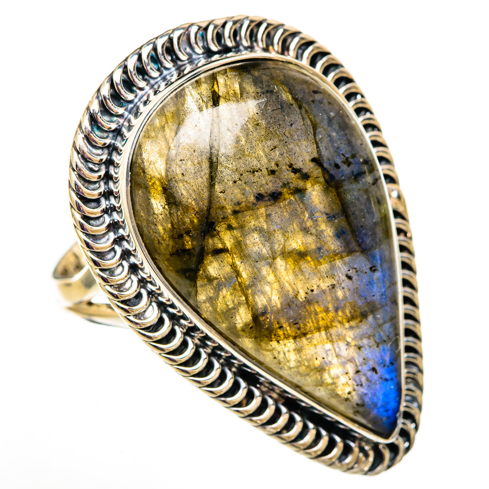Labradorite Rings handcrafted by Ana Silver Co - RING105856 - Photo 2