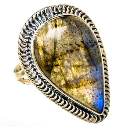 Labradorite Rings handcrafted by Ana Silver Co - RING105856 - Photo 2