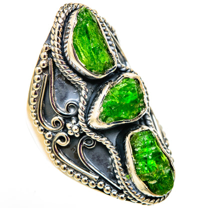 Chrome Diopside Rings handcrafted by Ana Silver Co - RING105857 - Photo 2