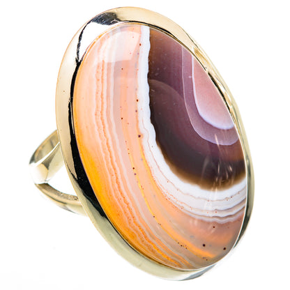 Botswana Agate Rings handcrafted by Ana Silver Co - RING105868 - Photo 2