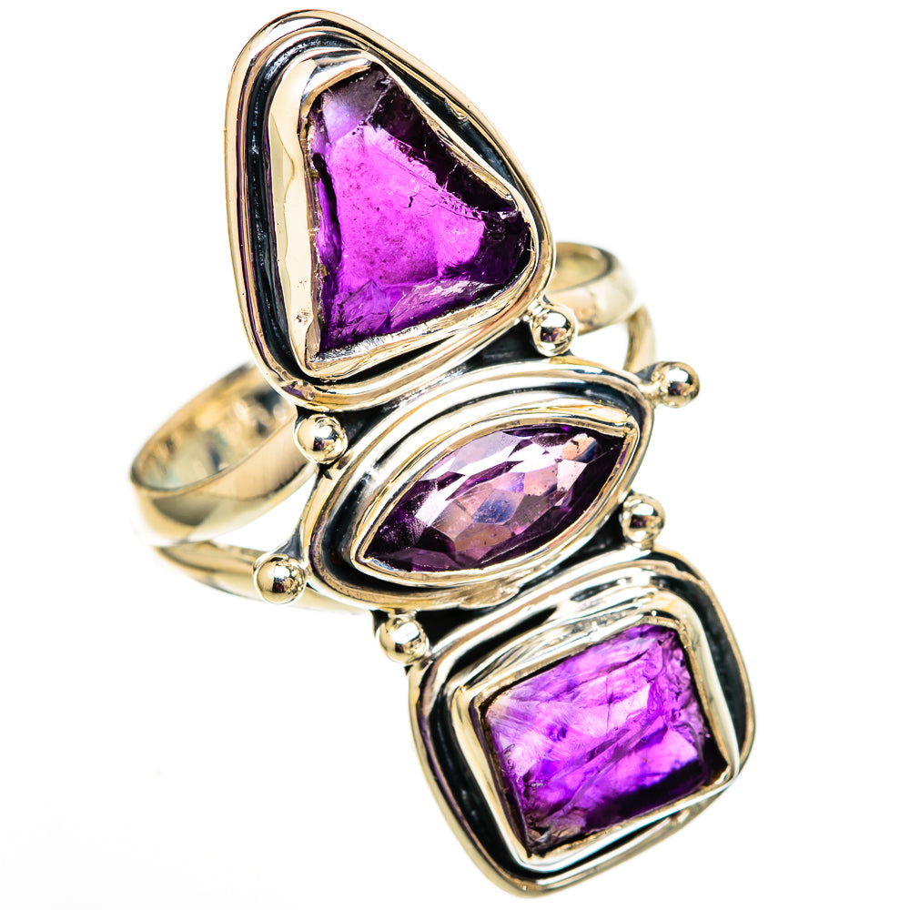 Amethyst Rings handcrafted by Ana Silver Co - RING105879 - Photo 2