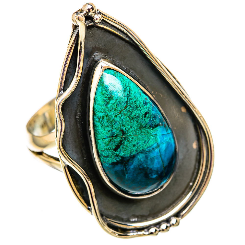 Chrysocolla Rings handcrafted by Ana Silver Co - RING105885 - Photo 2