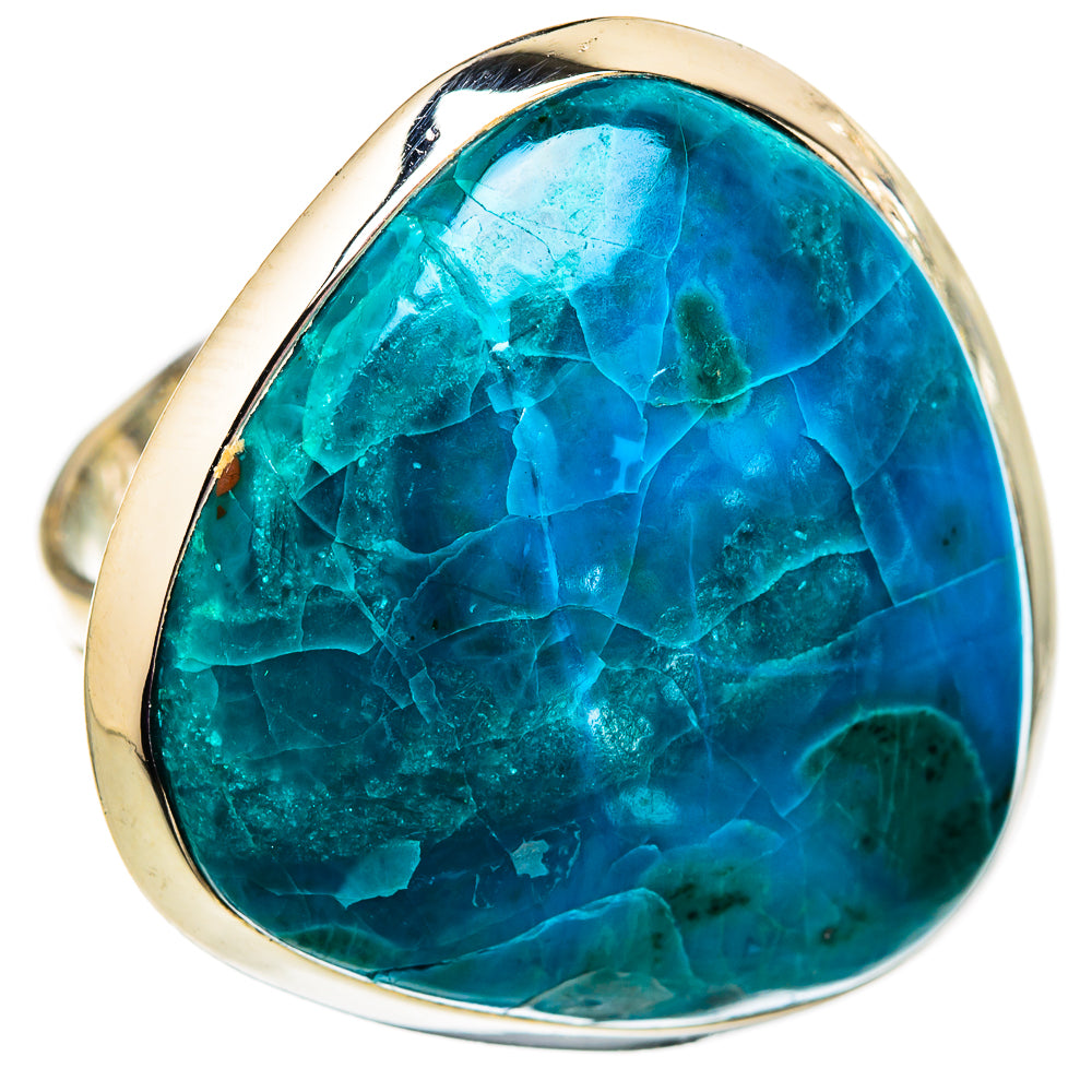 Chrysocolla Rings handcrafted by Ana Silver Co - RING105890 - Photo 2