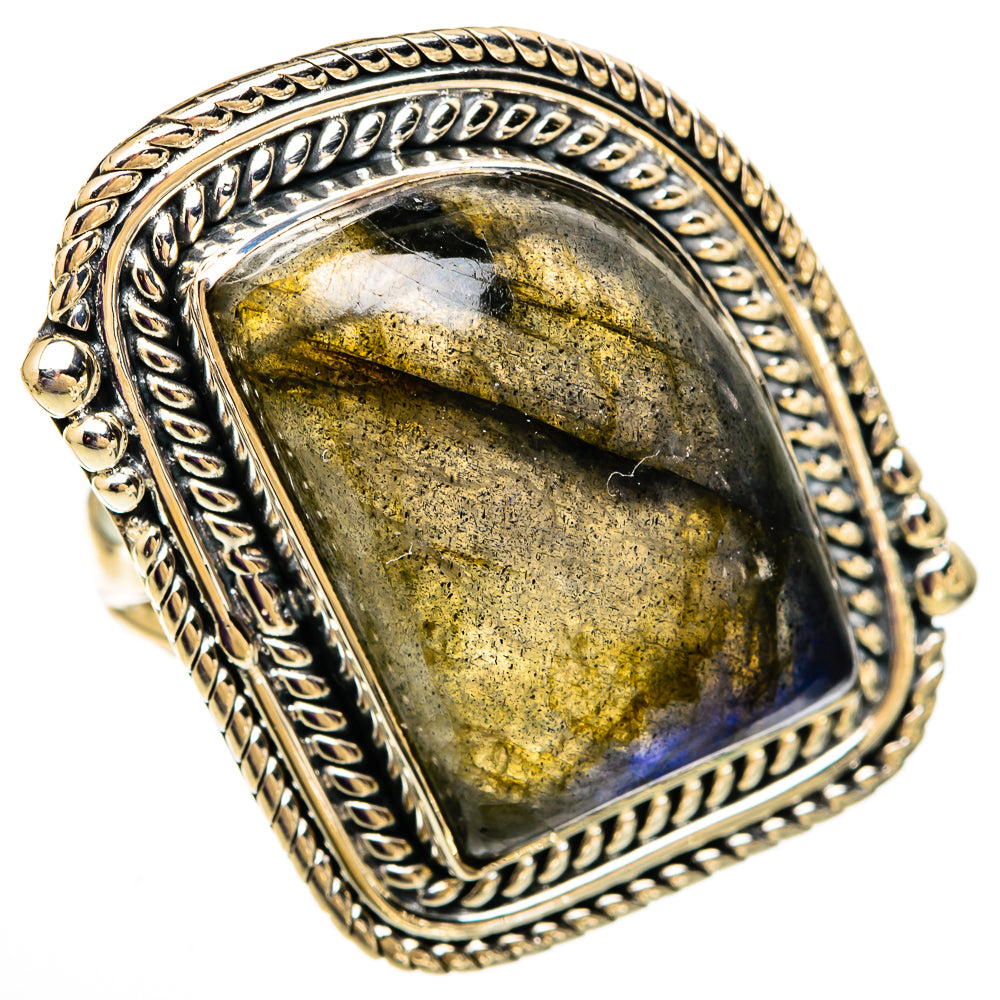 Labradorite Rings handcrafted by Ana Silver Co - RING105897 - Photo 2