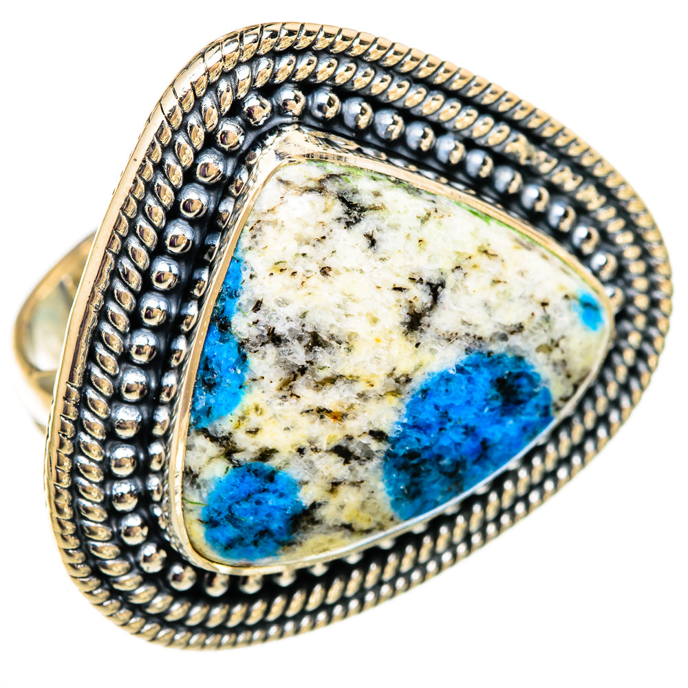 K2 Blue Azurite Rings handcrafted by Ana Silver Co - RING105899 - Photo 2