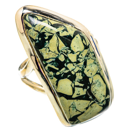 Brecciated Green Jasper Rings handcrafted by Ana Silver Co - RING105902 - Photo 2