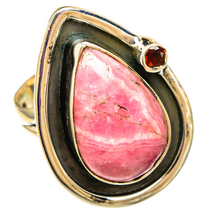 Rhodochrosite, Garnet Rings handcrafted by Ana Silver Co - RING105910 - Photo 2