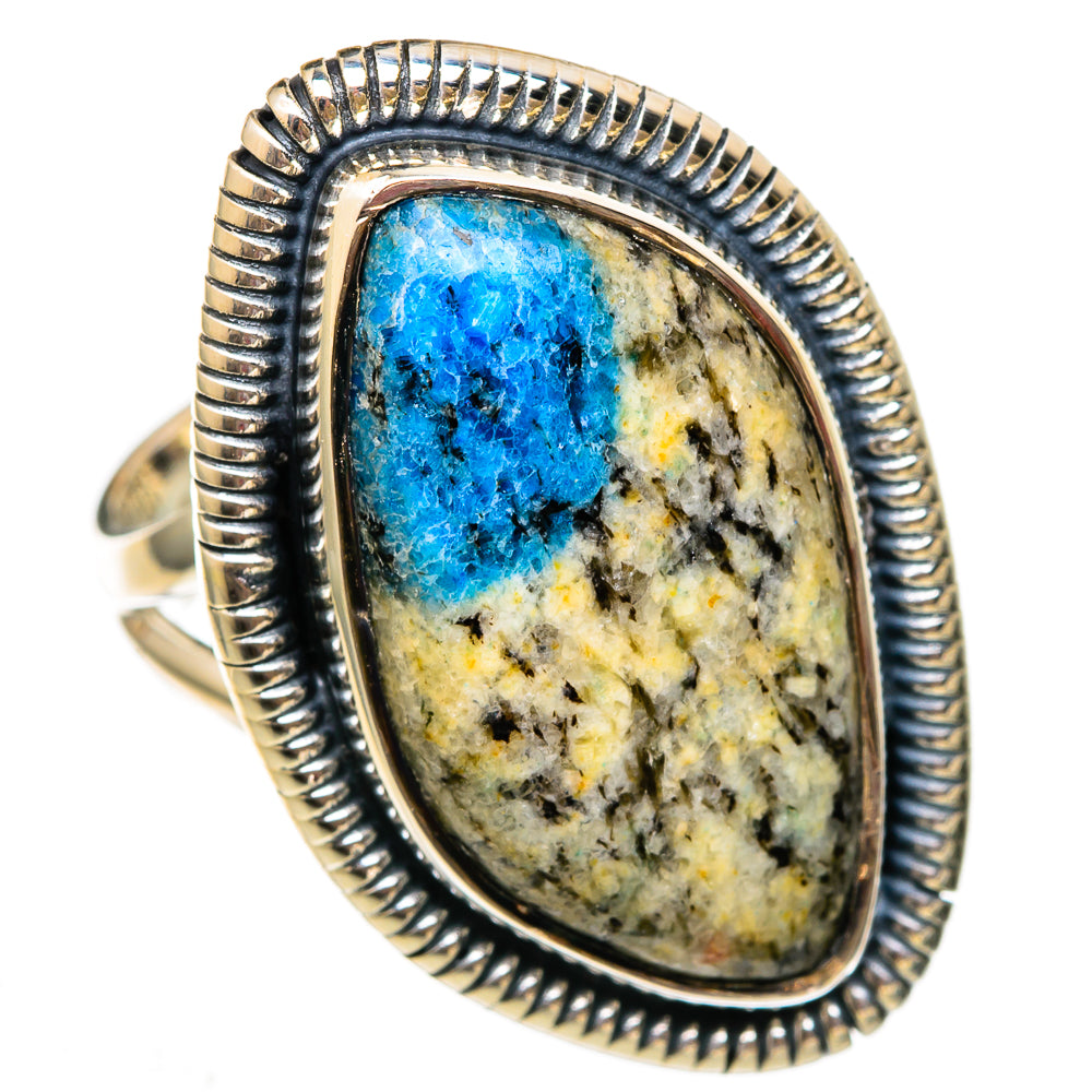 K2 Blue Azurite Rings handcrafted by Ana Silver Co - RING105927 - Photo 2