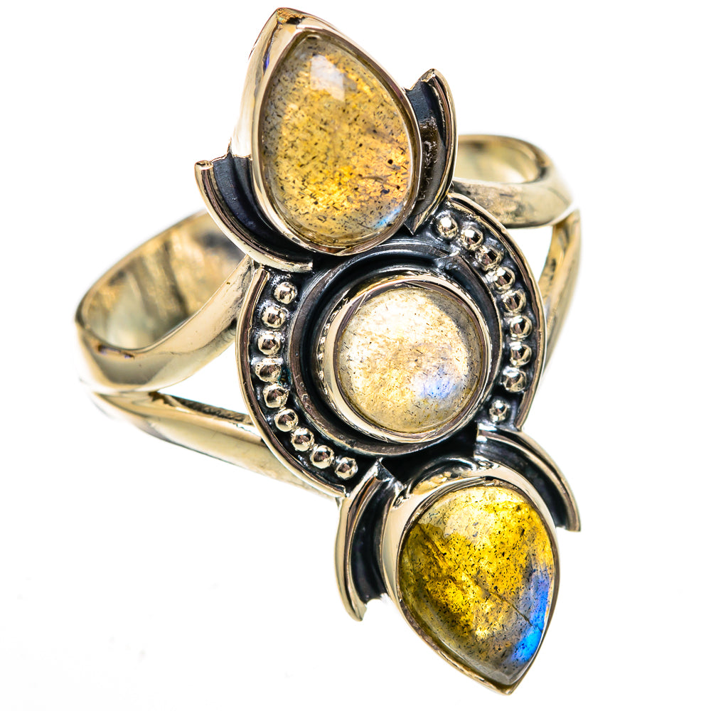 Labradorite Rings handcrafted by Ana Silver Co - RING105928 - Photo 2