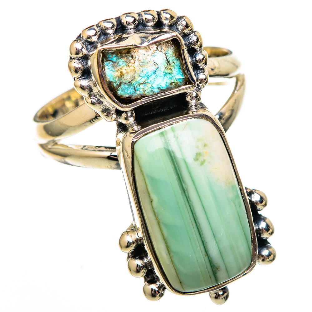 Green Jasper Rings handcrafted by Ana Silver Co - RING105934 - Photo 2