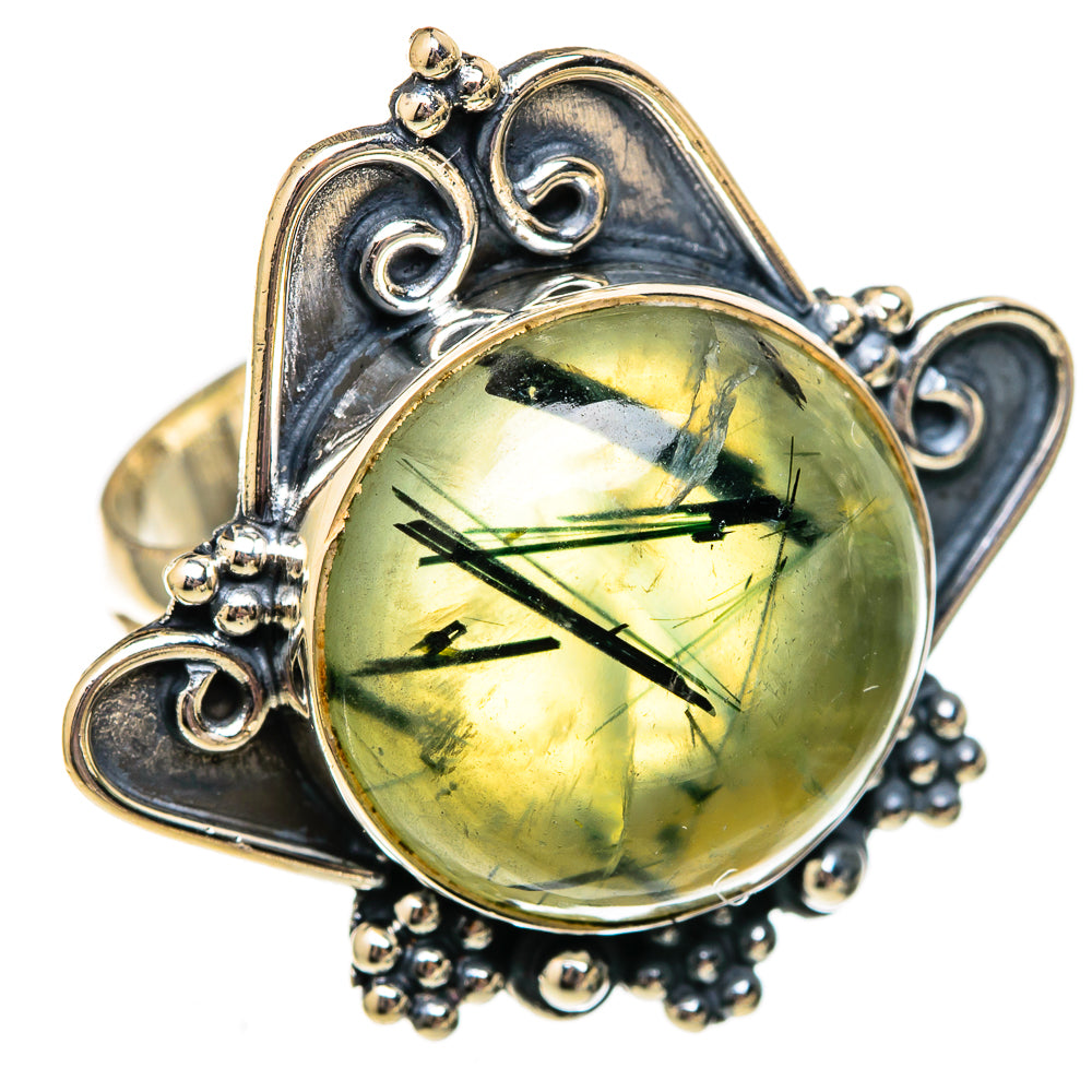 Prehnite Rings handcrafted by Ana Silver Co - RING105935 - Photo 2