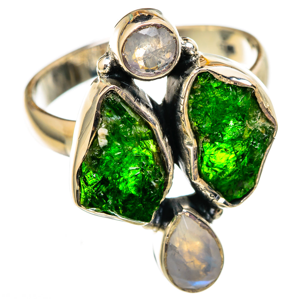 Chrome Diopside Rings handcrafted by Ana Silver Co - RING105938 - Photo 2