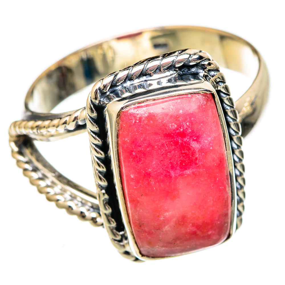 Rhodochrosite Rings handcrafted by Ana Silver Co - RING105947 - Photo 2