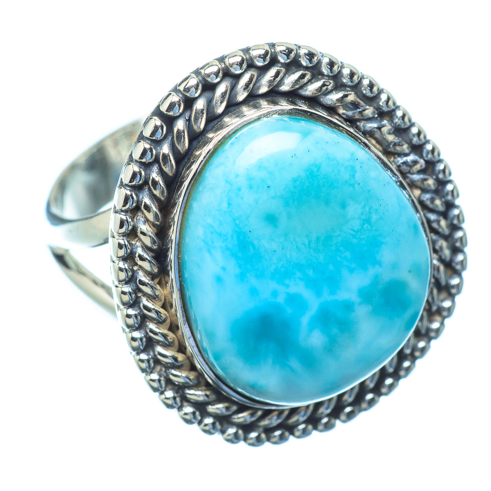 Larimar Rings handcrafted by Ana Silver Co - RING10594