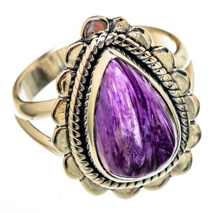 Charoite Rings handcrafted by Ana Silver Co - RING105954 - Photo 2