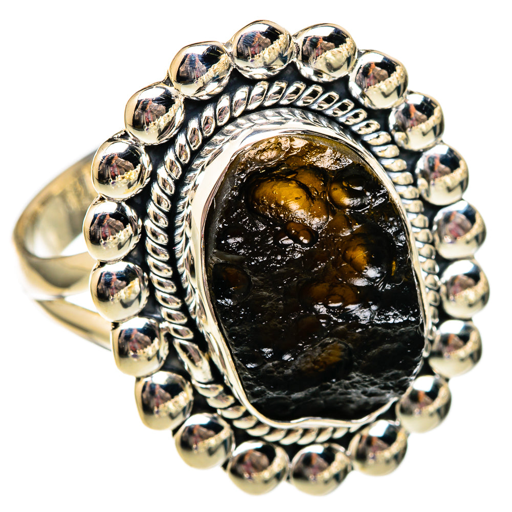 Tektite Rings handcrafted by Ana Silver Co - RING105957 - Photo 2