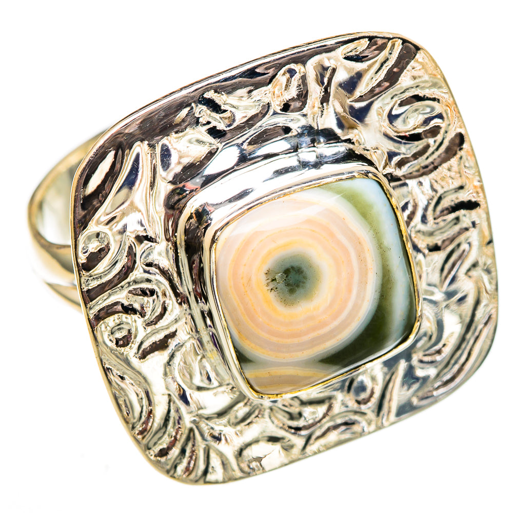 Ocean Jasper Rings handcrafted by Ana Silver Co - RING105962 - Photo 2