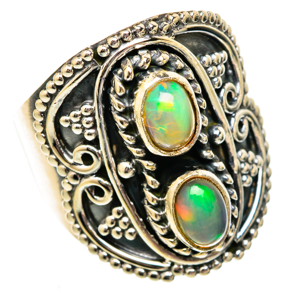 Ethiopian Opal Rings handcrafted by Ana Silver Co - RING105965 - Photo 2