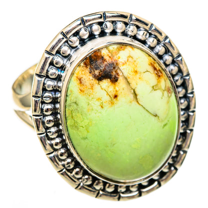 Lemon Chrysoprase Rings handcrafted by Ana Silver Co - RING105976 - Photo 2