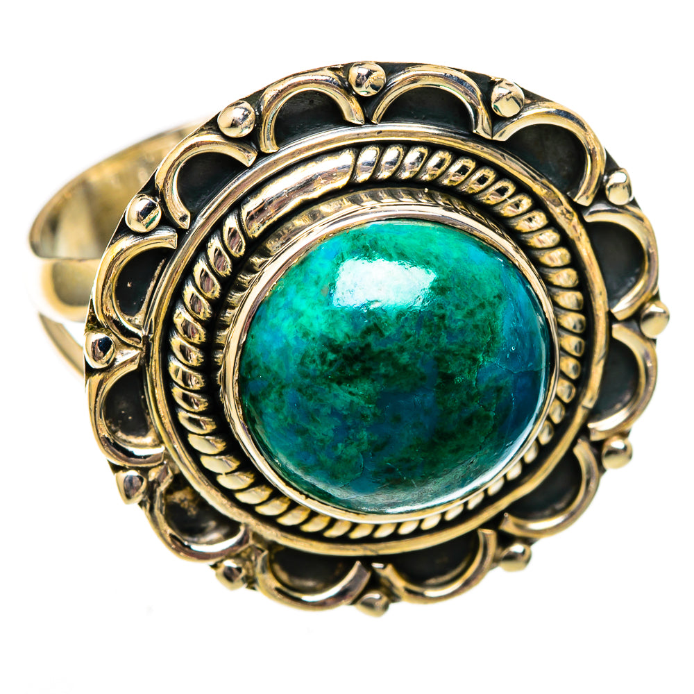 Chrysocolla Rings handcrafted by Ana Silver Co - RING105979 - Photo 2