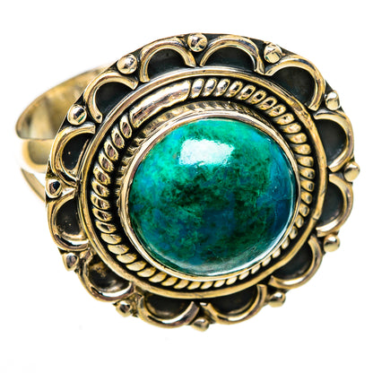 Chrysocolla Rings handcrafted by Ana Silver Co - RING105979 - Photo 2