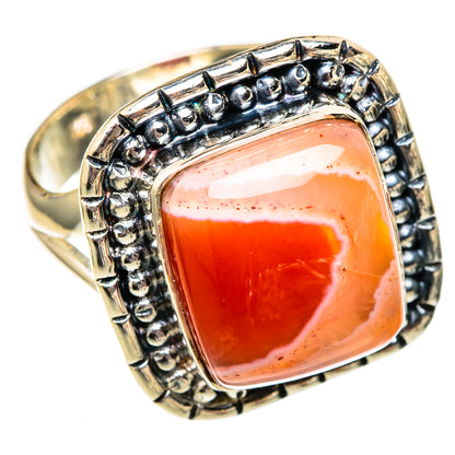 Red Botswana Agate Rings handcrafted by Ana Silver Co - RING105986 - Photo 2