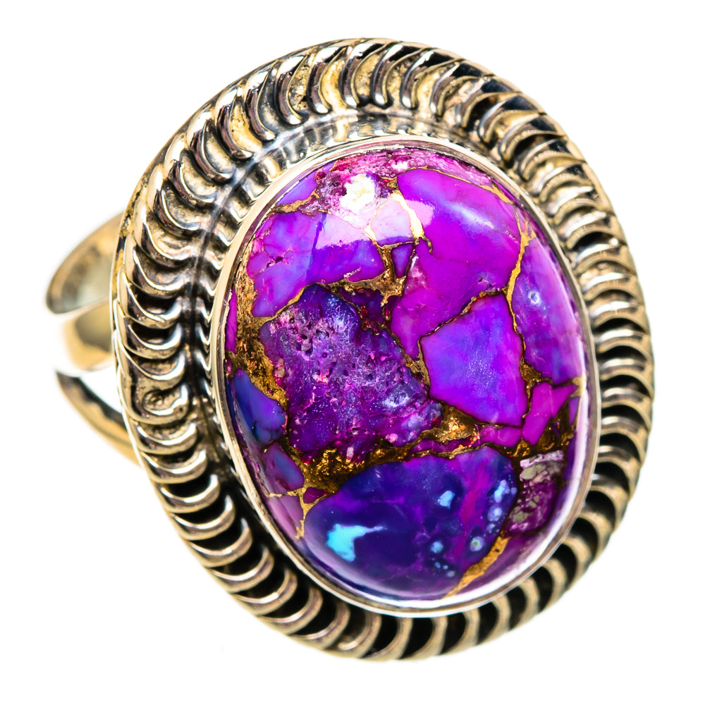 Purple Copper Composite Turquoise Rings handcrafted by Ana Silver Co - RING105994 - Photo 2