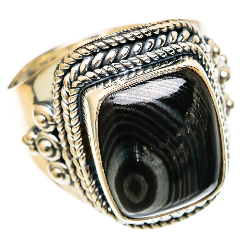 Psilomelane Rings handcrafted by Ana Silver Co - RING105997 - Photo 2