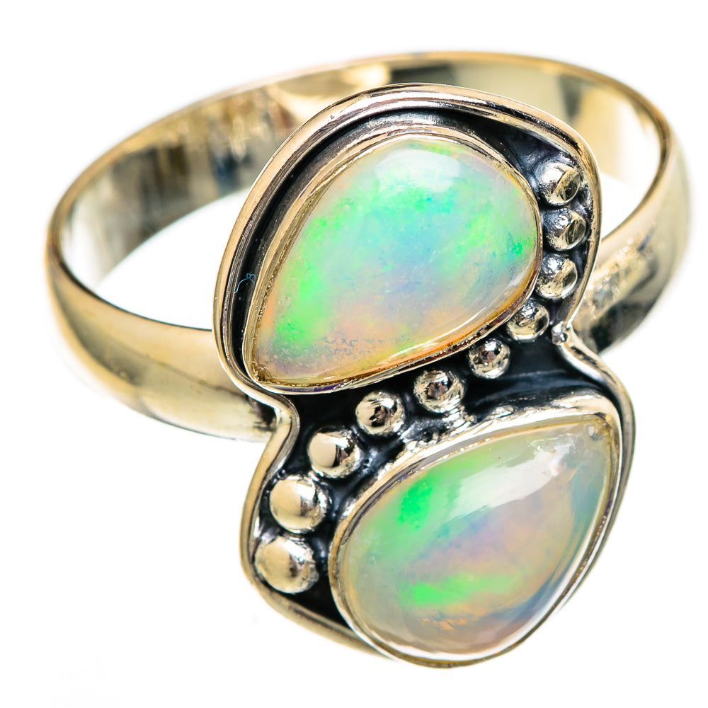 Ethiopian Opal Rings handcrafted by Ana Silver Co - RING106003 - Photo 2