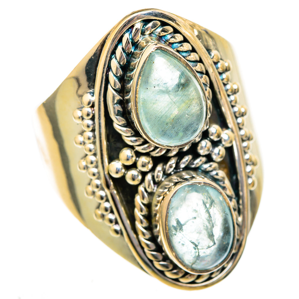 Aquamarine Rings handcrafted by Ana Silver Co - RING106007 - Photo 2