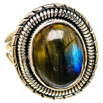 Labradorite Rings handcrafted by Ana Silver Co - RING106011 - Photo 2