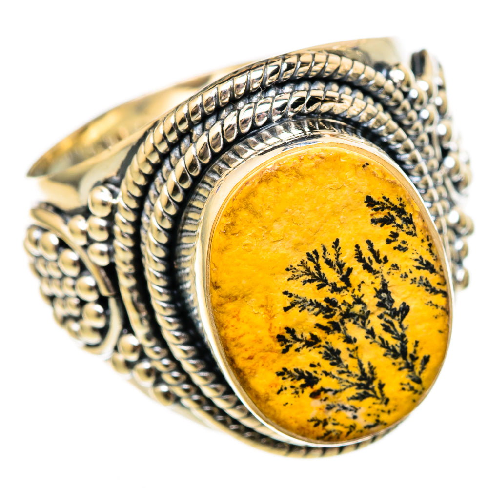 Germany Psilomelane Dendrite Rings handcrafted by Ana Silver Co - RING106023 - Photo 2