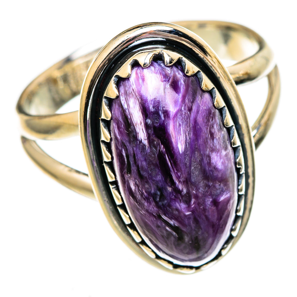 Charoite Rings handcrafted by Ana Silver Co - RING106030 - Photo 2
