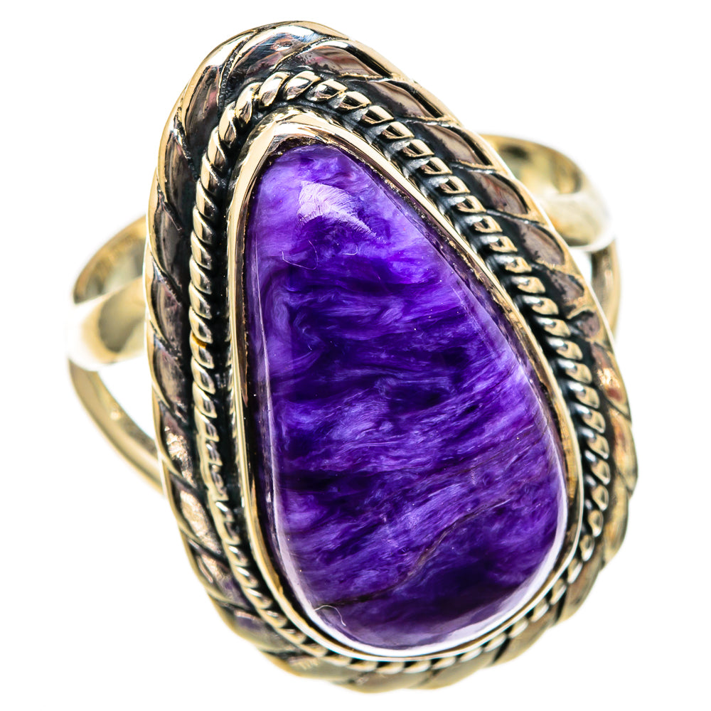 Charoite Rings handcrafted by Ana Silver Co - RING106032 - Photo 2