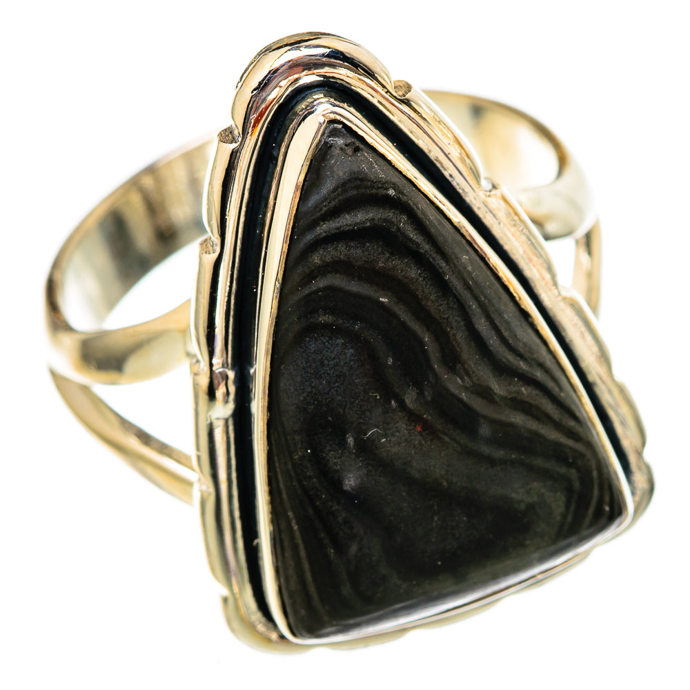 Psilomelane Rings handcrafted by Ana Silver Co - RING106035 - Photo 2