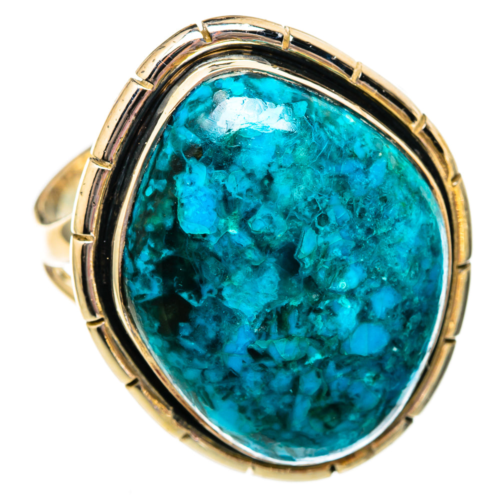 Chrysocolla Rings handcrafted by Ana Silver Co - RING106045 - Photo 2