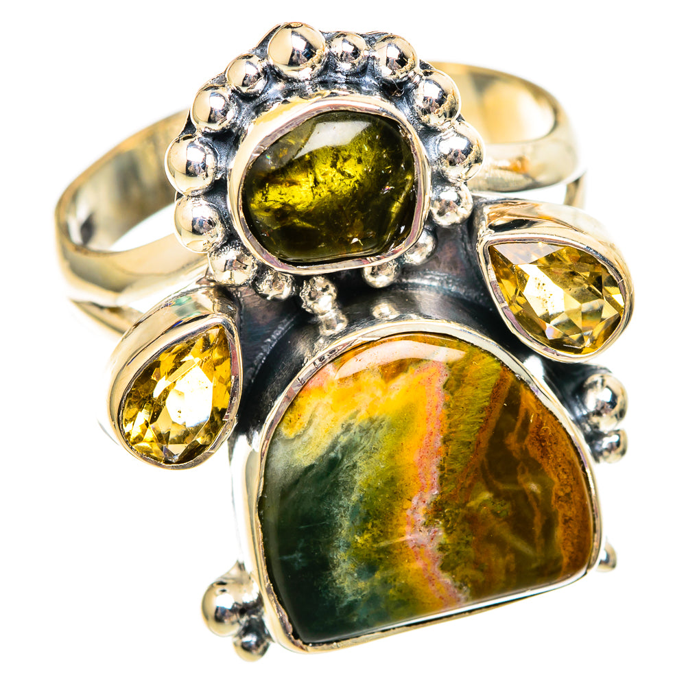 Ocean Jasper Rings handcrafted by Ana Silver Co - RING106054 - Photo 2