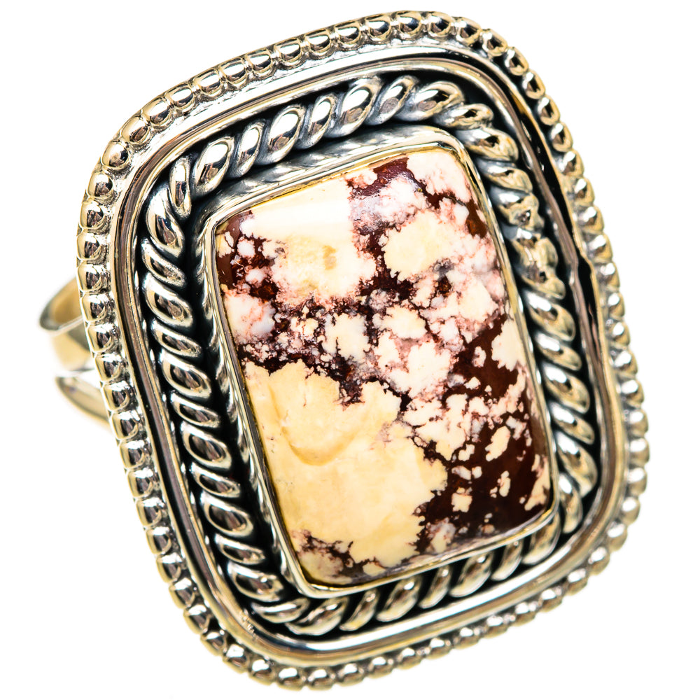 Wild Horse Jasper Rings handcrafted by Ana Silver Co - RING106057 - Photo 2