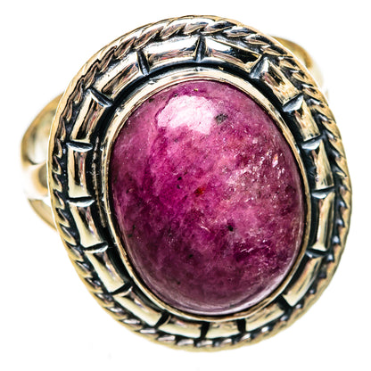 Ruby Fuchsite Rings handcrafted by Ana Silver Co - RING106062 - Photo 2