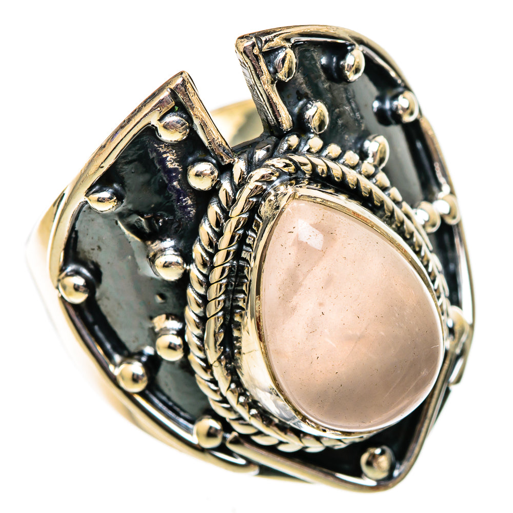 Rose Quartz Rings handcrafted by Ana Silver Co - RING106063 - Photo 2