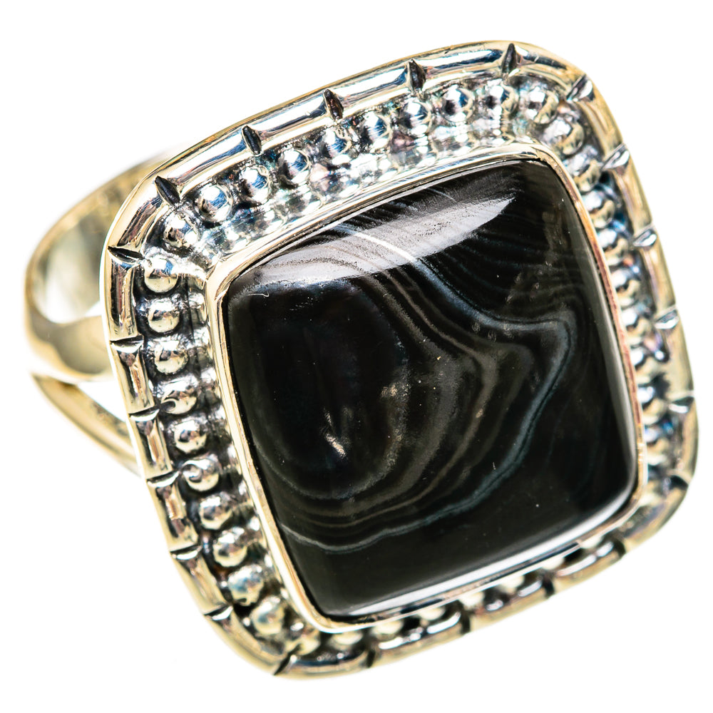Psilomelane Rings handcrafted by Ana Silver Co - RING106069 - Photo 2